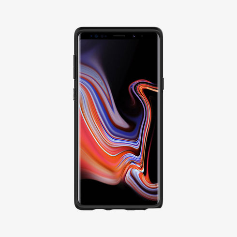 599CS24580 - Galaxy Note 9 Liquid Air Case in black showing the back